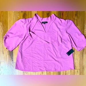 ELOQUII Women’s Pink Blouse Size 20 3/4 Sleeve Plus Size Top